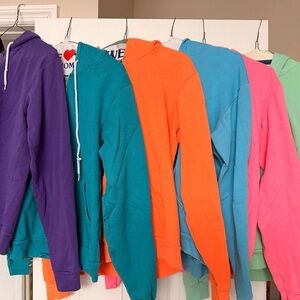 American Apparel Multicolor Hoodie Set